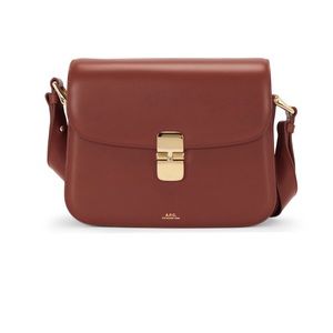 A.P.C. Chestnut Grace Leather Crossbody EUC